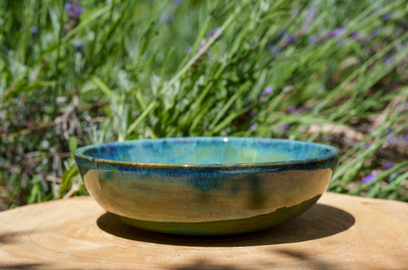 Assiette creuse verte