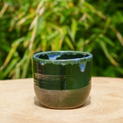 Pot vert métallisé