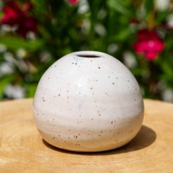 Vase boule beige