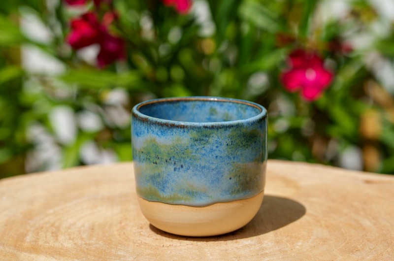 Tasse bleu vert