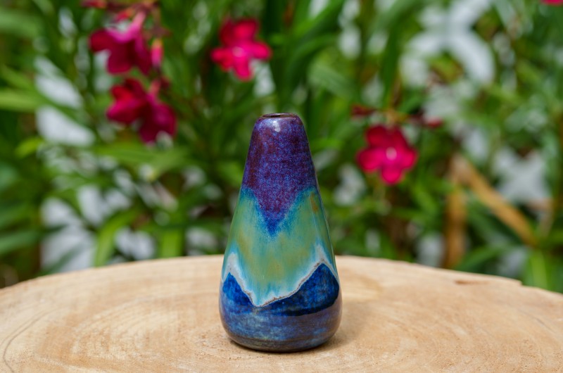 Soliflore violet et bleu