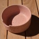 Ramequin Rose pastel avec motifs gravés
