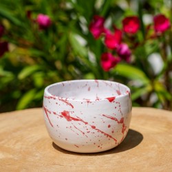 Bol blanc et rouge