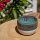 Pot boule vert et blanc