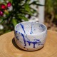 Grand bol blanc et bleu