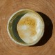 Ramequin Jaune nacré et cristallisé