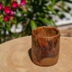 Pot ocre et rouille