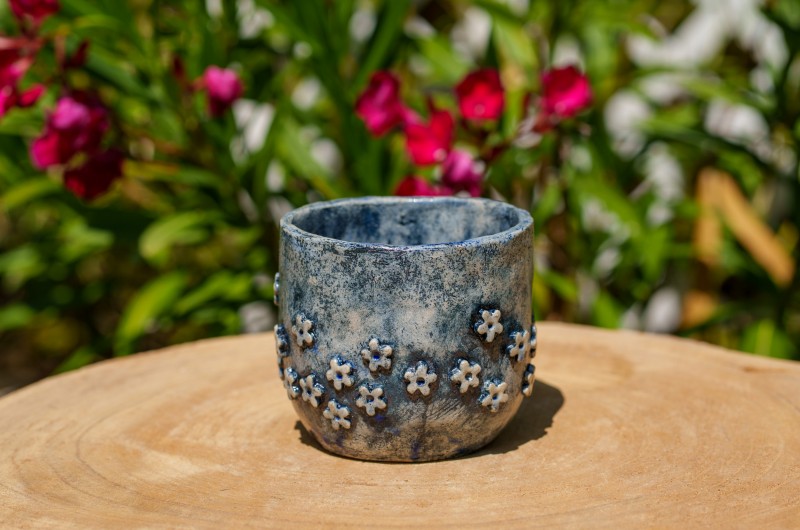 Pot Fleurs Bleues