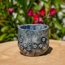 Pot Fleurs Bleues