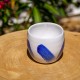 Pot blanc et bleu