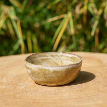Ramequin beige et vert