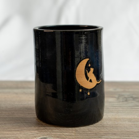 Vase chat noir