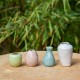 Les miniatures - Lor de 4 vases