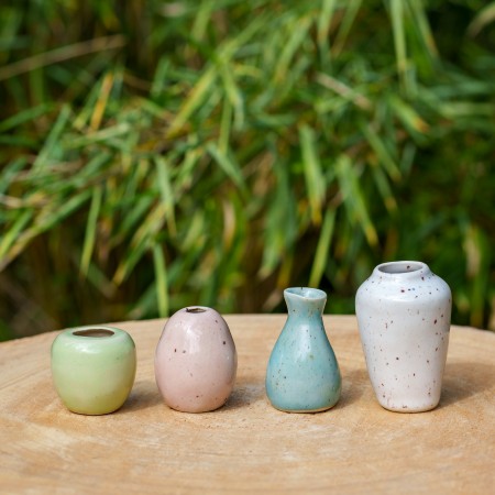 Les miniatures - Lor de 4 vases