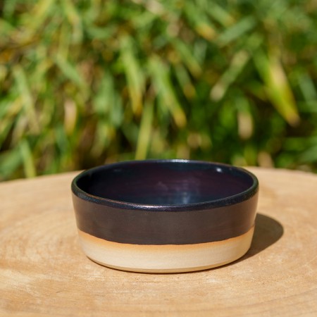 Ramequin en céramique noir et beige