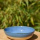 Assiette creuse bleue et verte
