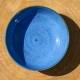 Assiette creuse bleue et verte