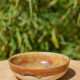 Assiette creuse ocre et rouille