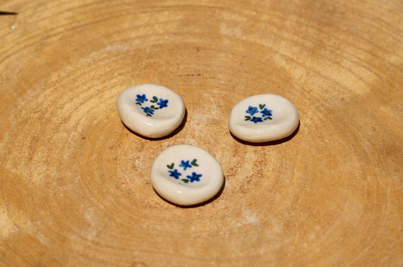 Worry Stone en céramique Myosotis