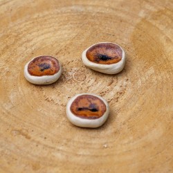 Worry Stone en céramique Brun Rouille