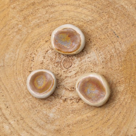 Worry Stone en céramique Brun Rouille