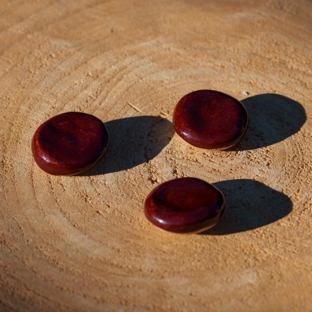 Worry Stone en céramique Rouge brique