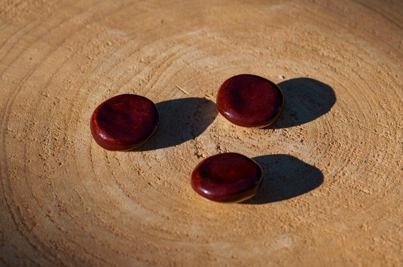Worry Stone en céramique Rouge brique