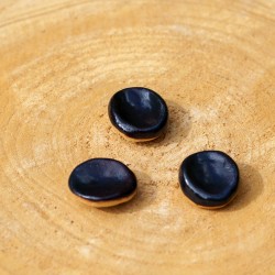 Worry Stone en céramique Café noir