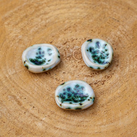 Worry Stone en céramique Aqua