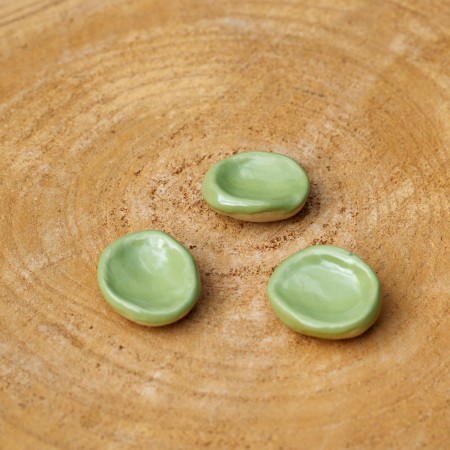 Worry Stone en céramique Jaspe verte