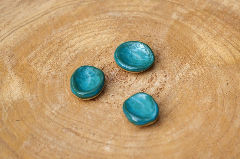 Worry Stone en céramique sauge