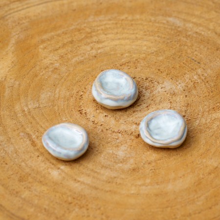 Worry Stone en céramique Teal