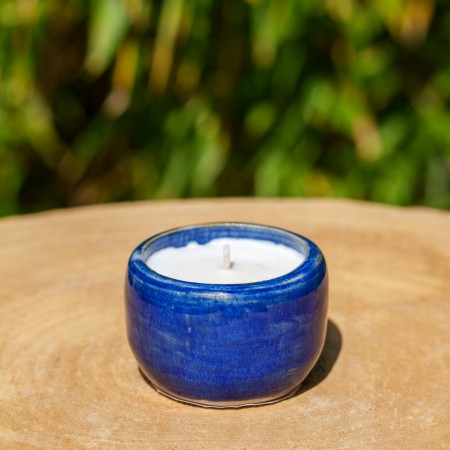 Bougie artisanale Thé de Noël - Bleu