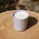Bougie artisanale senteur Fleur de coton - Violet