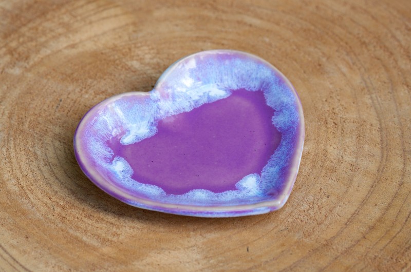 Coupelle Coeur violet