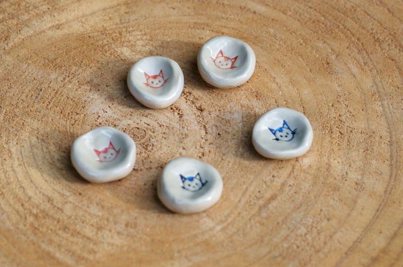 Worry Stone en céramique Dinosaure