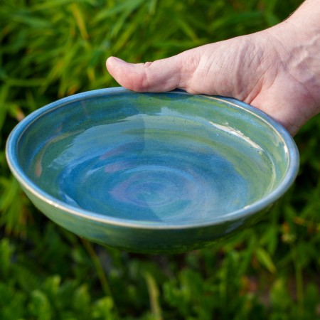 Assiette creuse Bleu vert