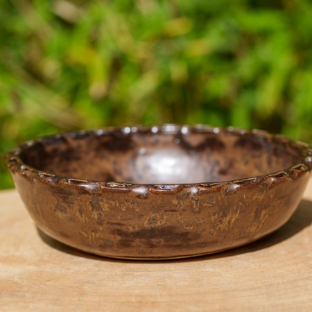 Assiette creuse ébène