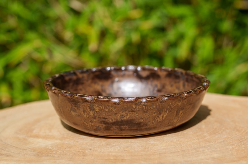 Assiette creuse ébène