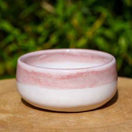 Bol blanc et rose