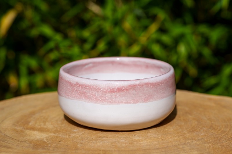 Bol blanc et rose