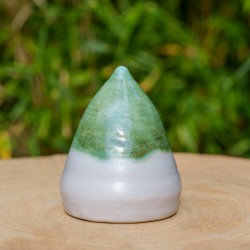 Sapin de Noël à poser vert et blanc