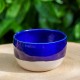 Pot boule bleu cobalt