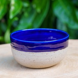 Pot boule bleu cobalt
