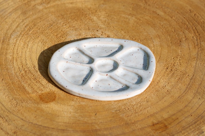 Palette d'aquarelle en céramique