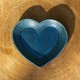 Coupelle Coeur Bleue satinée