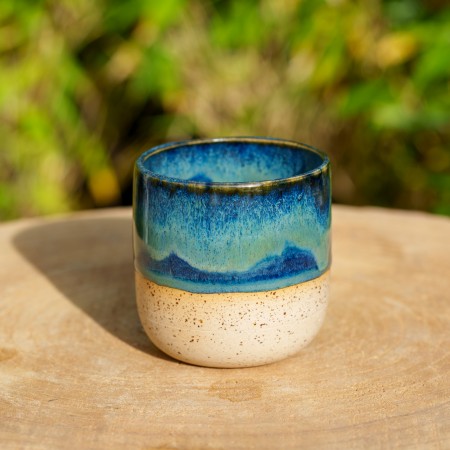 Tasse bleu vert