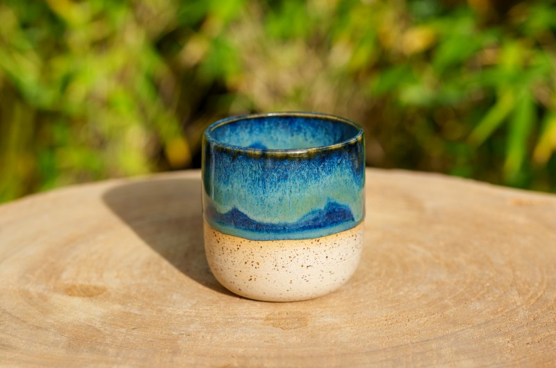 Tasse bleu vert