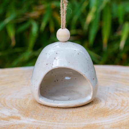 Mangeoire à oiseaux beige