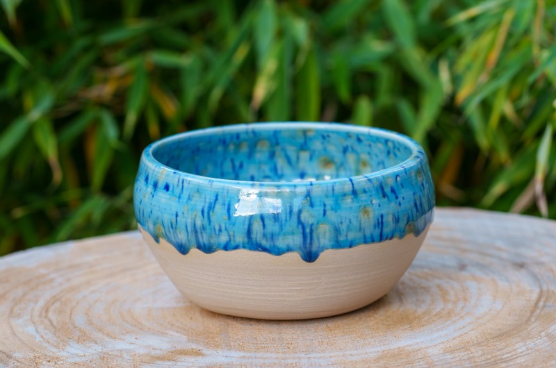 Grand bol bleu façon Nuit étoilée